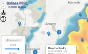 Read more Balises FFVL et radar de pluie